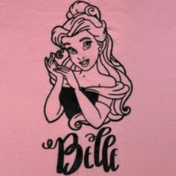 (S) BELLE from Beauty and the Beast Pink T-shirt - Picture 2 of 9